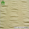 Mulinsen Textile Plain Dyed Polyester Spandex Fabric with Check Design